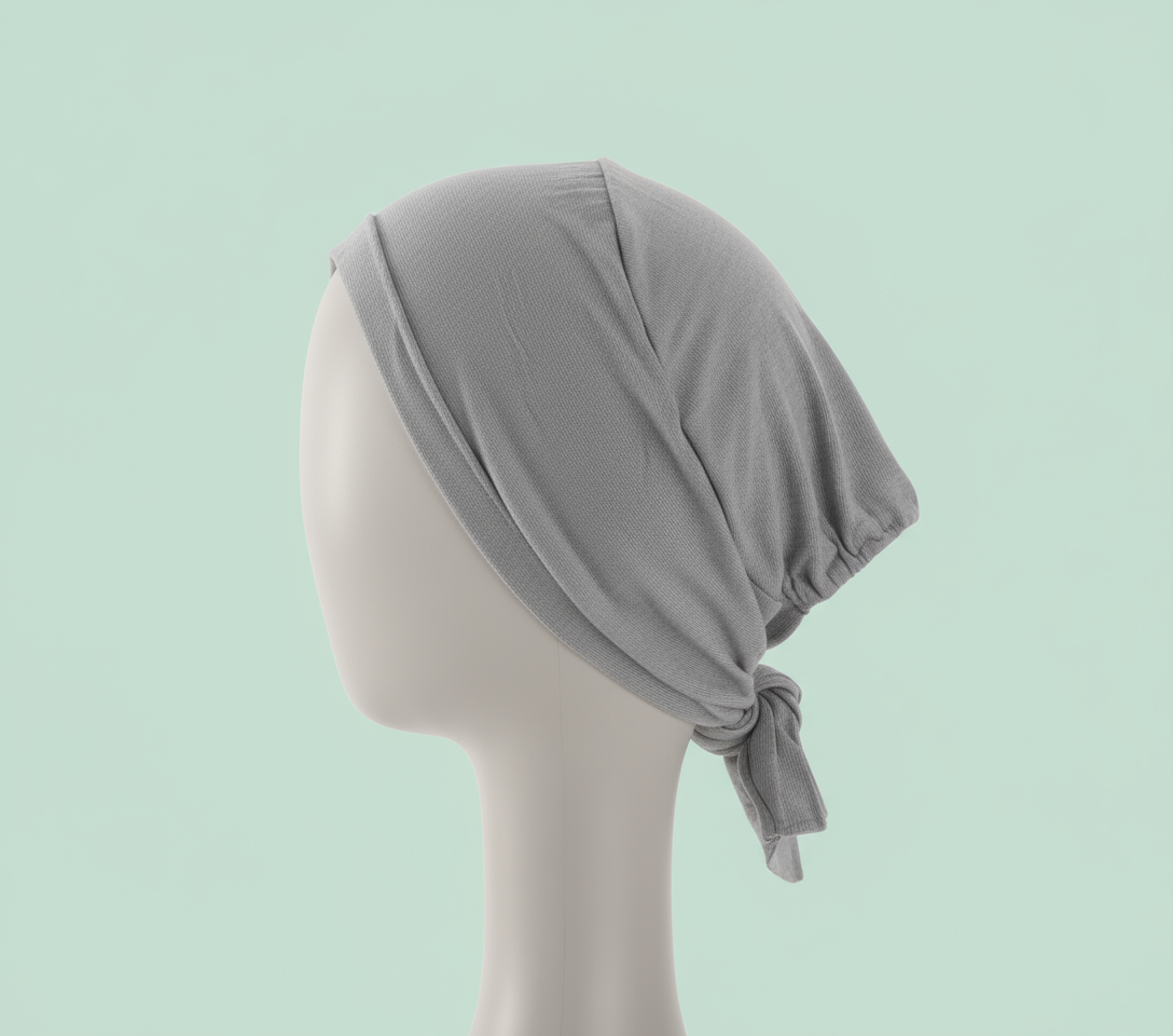 Slate Gray Tie Back - Under scarf Tube Band