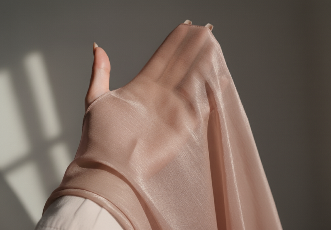 Bottle Green - Organza Silk