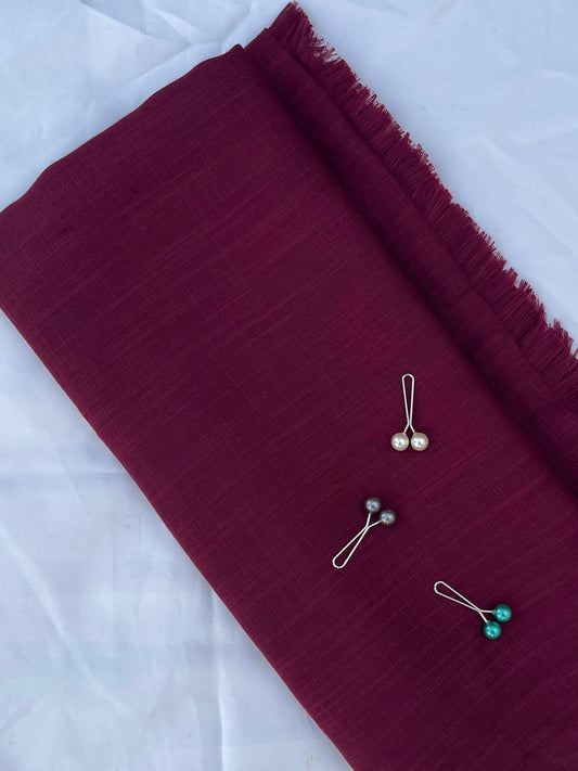 Maroon Plum Turkish Hijab - Elegant & Effortless