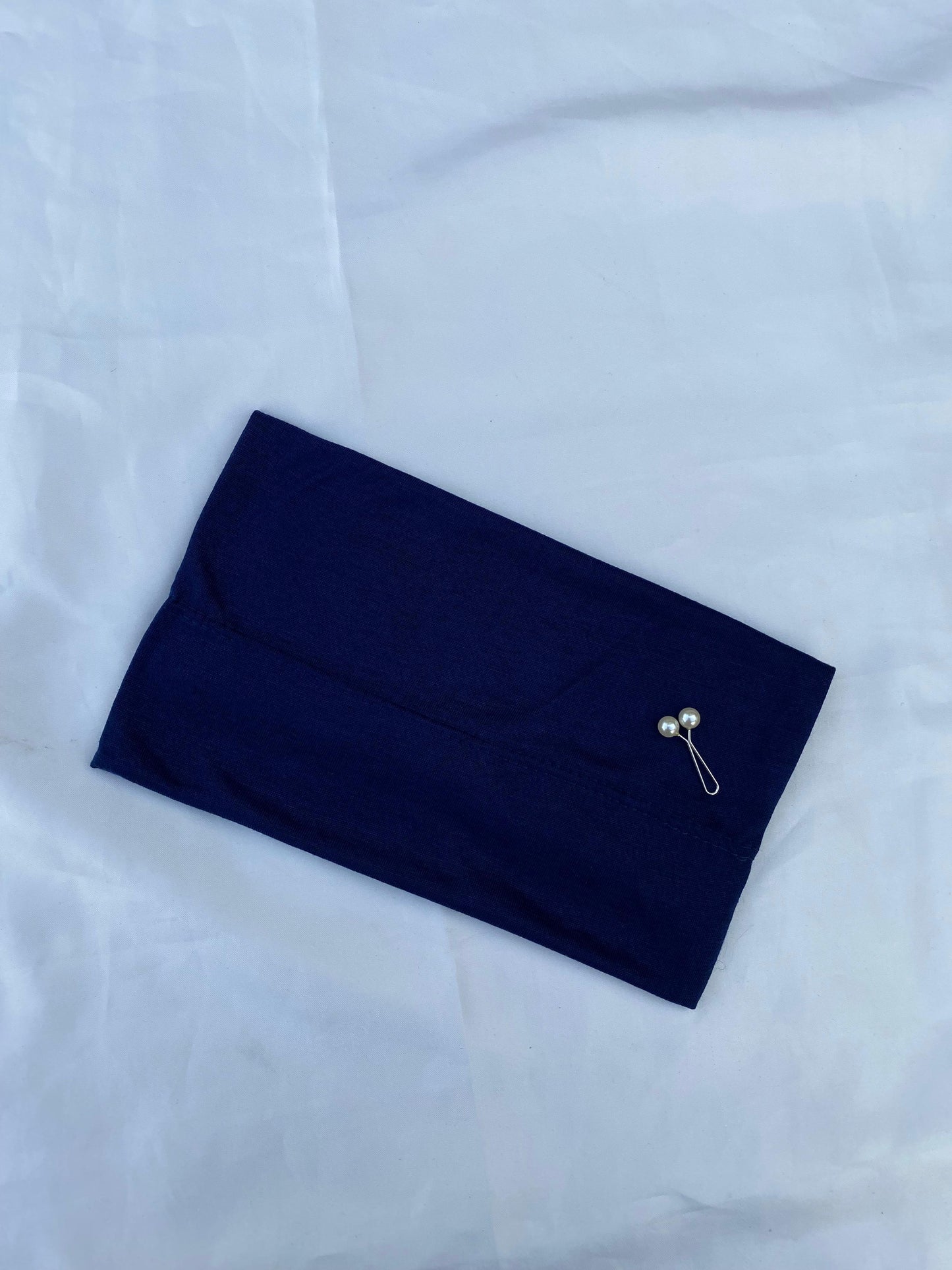 Navy Blue - Tube Bands (Under Scarves)