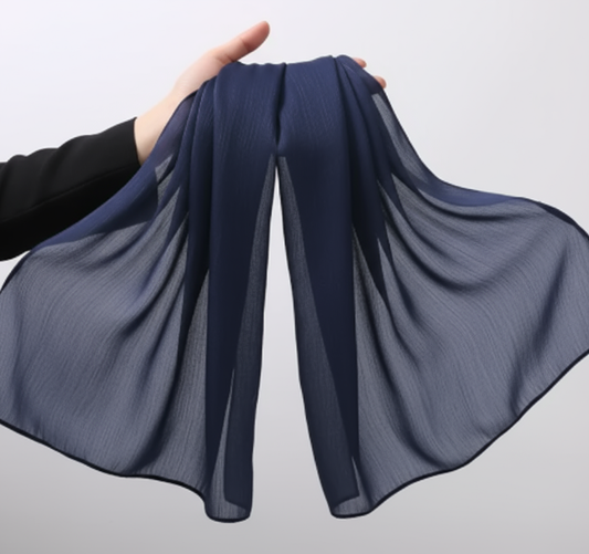 Navy Blue - Organza Silk