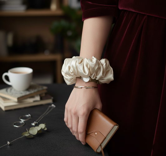 Graceful Silk Scrunchies - S8