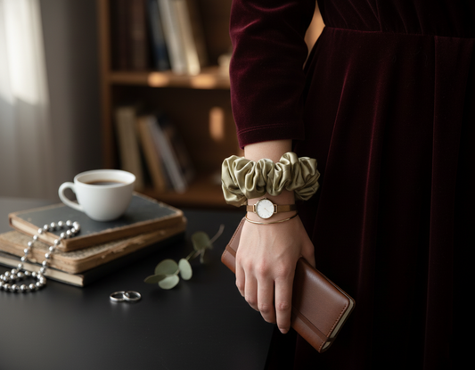 Graceful Silk Scrunchies - S9