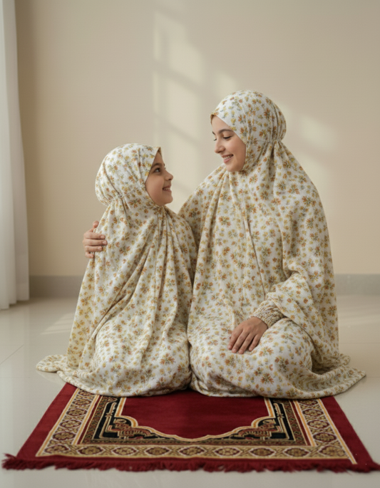 Pear and Lulu - The Mother-Daughter  Duo Namaz Chaddar Set | Ready-to-Wear Namaz Chaddar