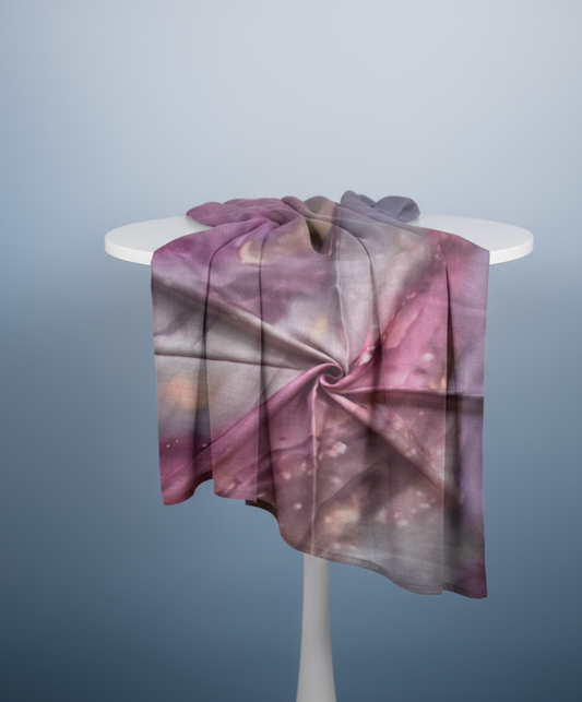 Pink Purple Watercolor  - Printed Modal Hijab
