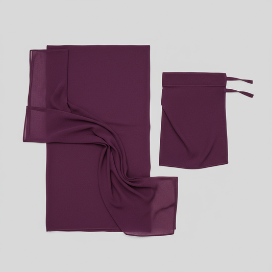 Plum Purple - Hijab And Niqaab Set