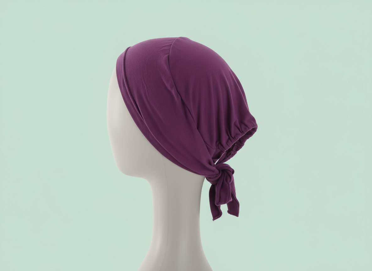 Purple Tie Back - Under scarf Tube Band