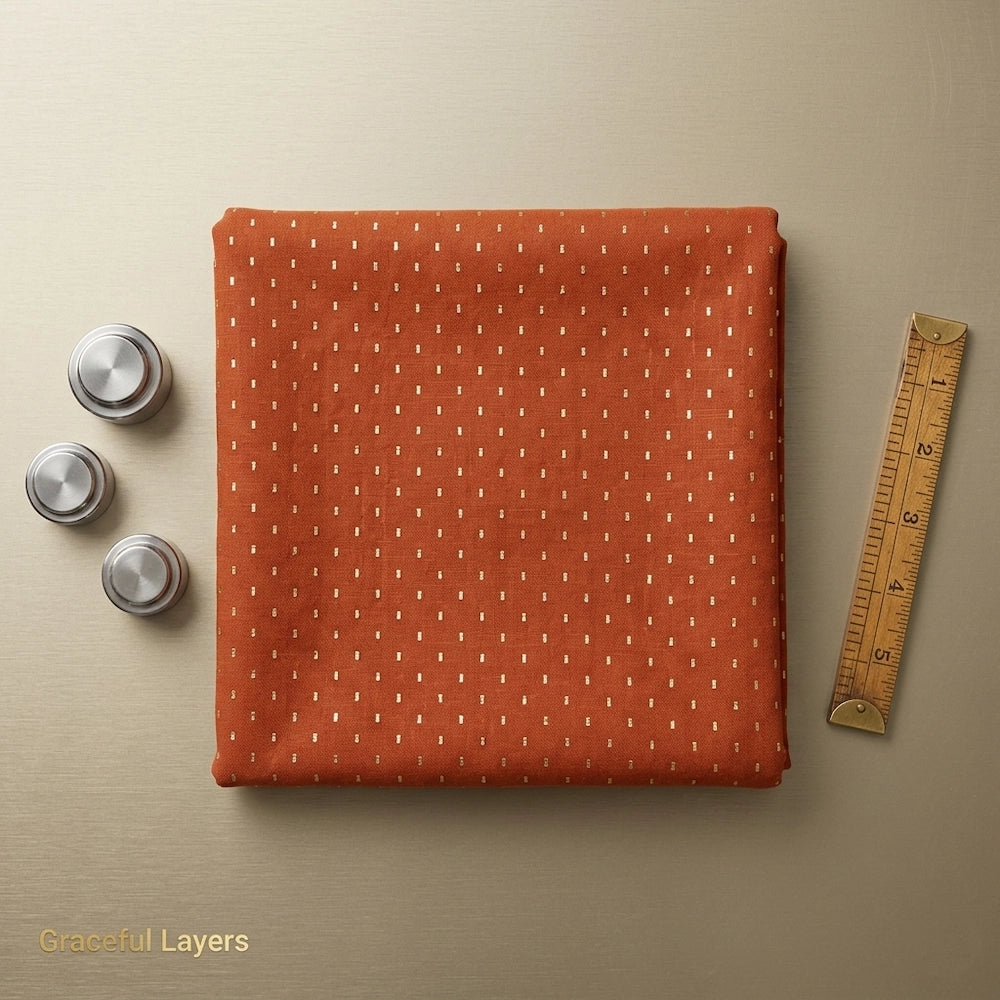 Royal Eclipse Lawn Hijab in Rust – lightweight premium lawn.
