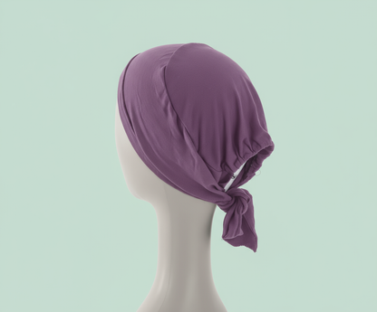 Lavender Tie Back - Under scarf Tube Band