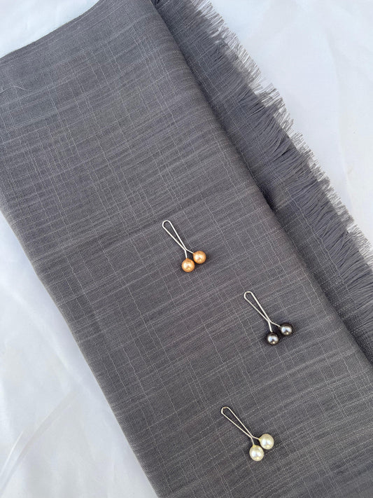 Stone Gray Turkish Hijab - Elegant & Effortless