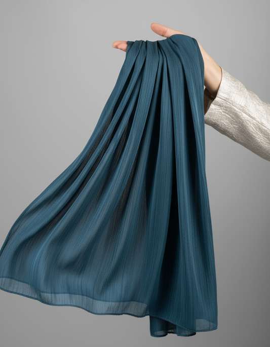Teal - Organza Silk