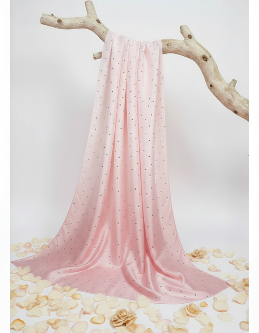 Three Tone Baby Pink - Silk Ombre Rhinestones