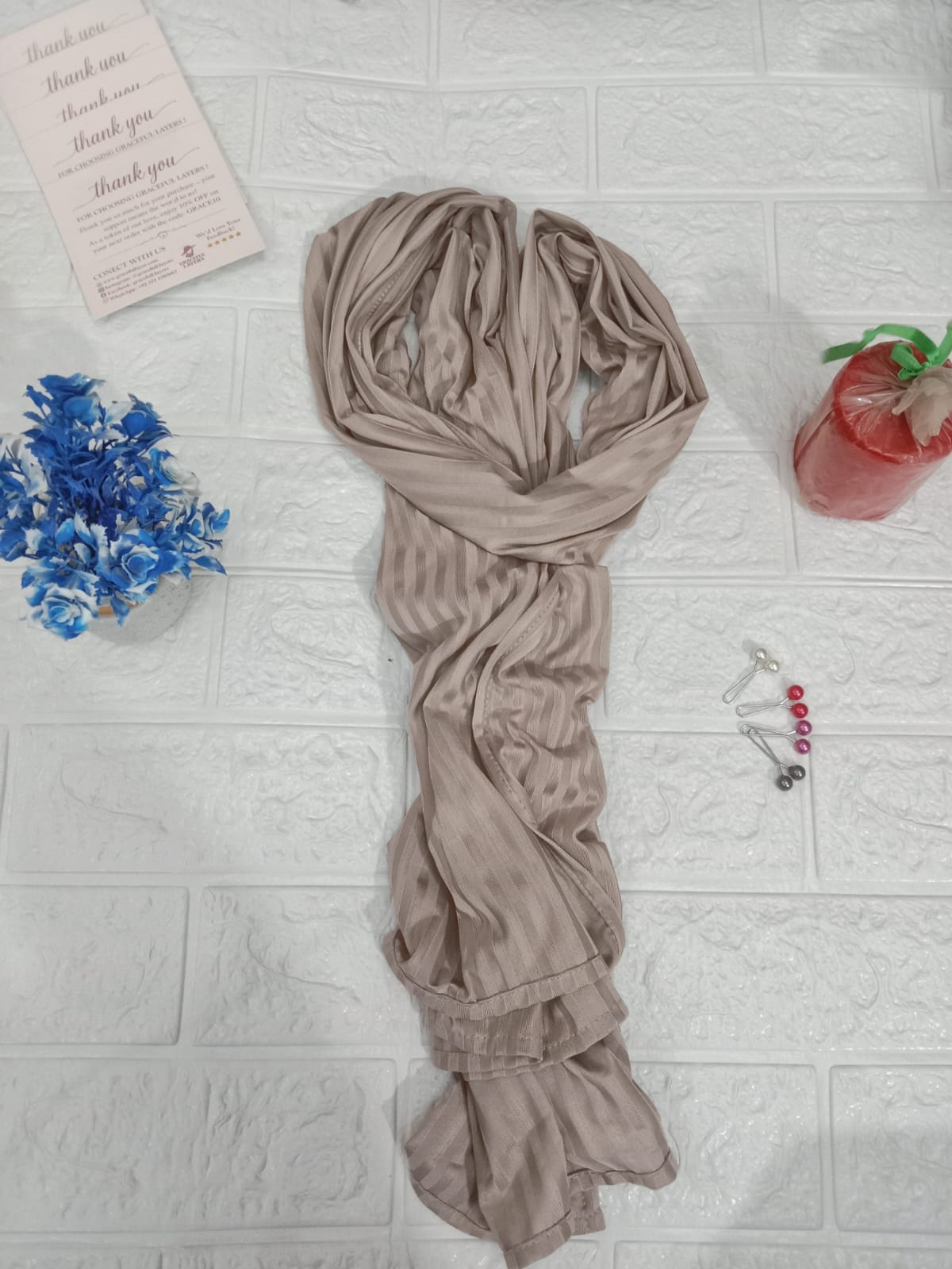 Warm Nude Ribbed Jersey