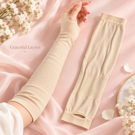 Skin Thumbhole Arm Sleeves – Modest Sleeve Extenders