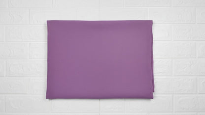 Lavender georgette hijab fabric laid flat showcasing lightweight texture