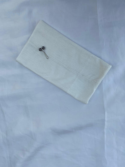 White Cotton Jersey Tube Band – Clean & Lightweight