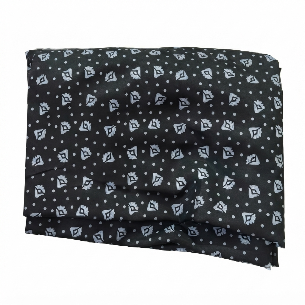 Charcoal Grey Printed Namaz Chaddar for Kids Age 7–12