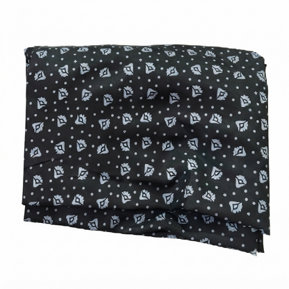 Charcoal Grey Printed Namaz Chaddar for Kids Age 7–12