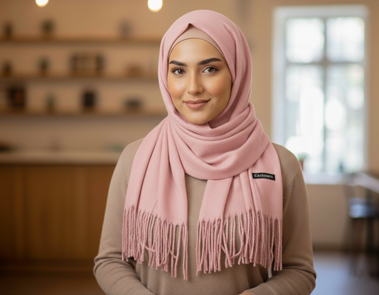 Blush Frost Cashmere Hijab