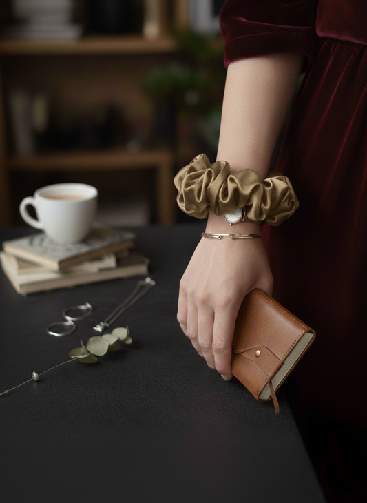 Graceful Silk Scrunchies - S17
