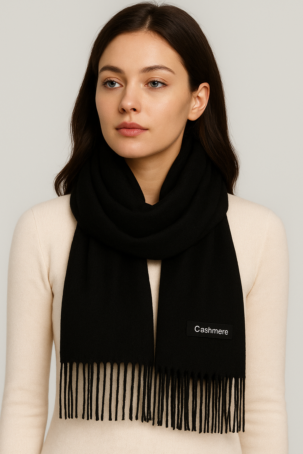 Black Cashmere Hijab