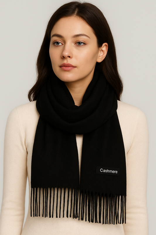 Black Cashmere Hijab