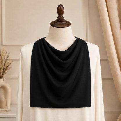 Black georgette tie back single niqaab