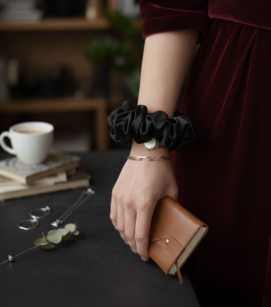 Graceful Silk Scrunchies - S13
