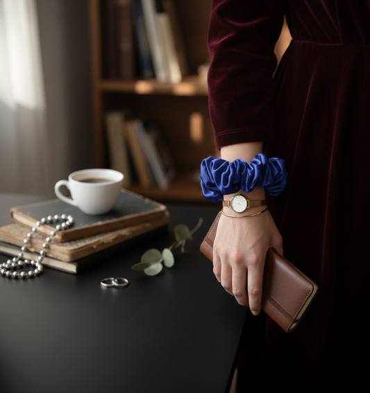 Graceful Silk Scrunchies - S11