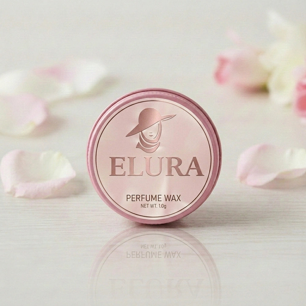 Elura perfume wax tin pink 15g Graceful Layers travel-friendly
