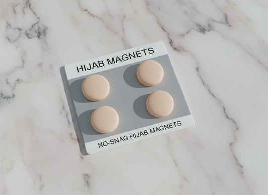 Circle Light Beige - Matt Hijab Magnet
