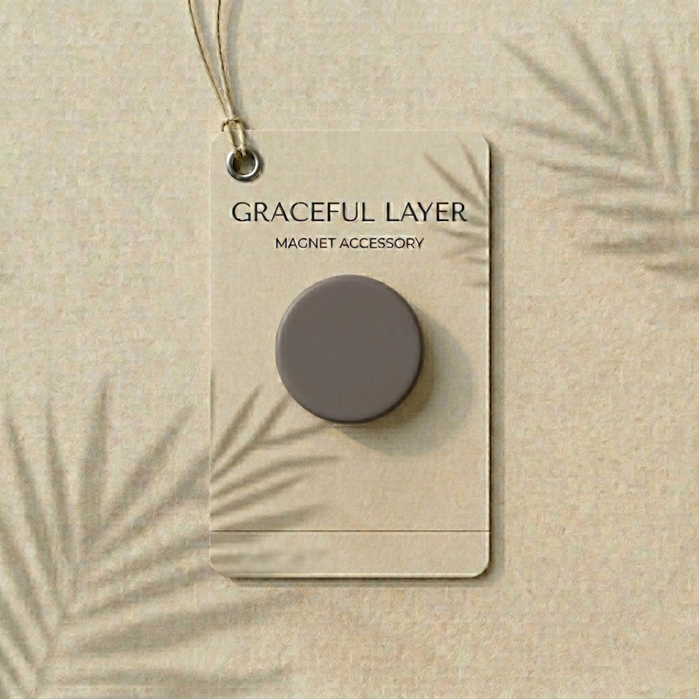 Cool Grey Matte flat hijab magnet Pakistan
