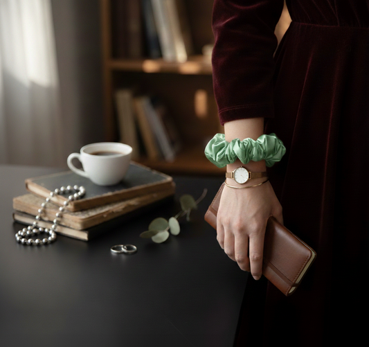 Graceful Silk Scrunchies - S16