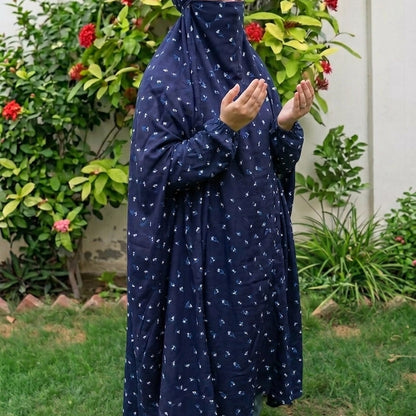 navy blue namaz chaddar for women