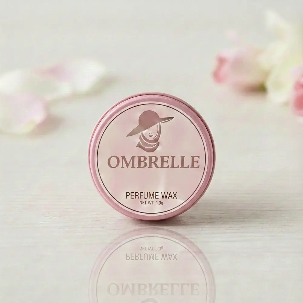 Ombrelle perfume wax tin pink 15g  travel-friendly
