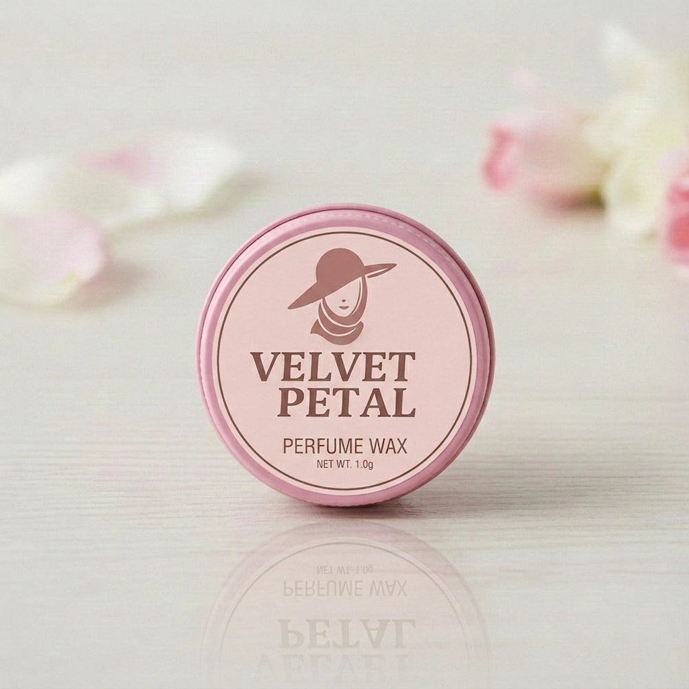 Velvet Petal perfume wax tin pink 15g  travel-friendly
