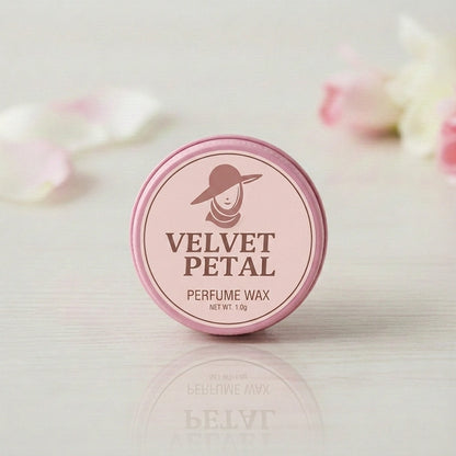 Velvet Petal perfume wax tin pink 15g  travel-friendly
