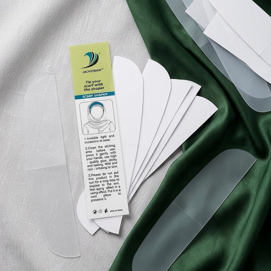 Invisible hijab shaper strip for scarf styling no pins reusable hijab accessory Pakistan
