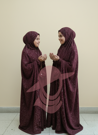 Roses - Kids Namaz Chaddar – Modest &amp; Comfortable Prayer Wear (Age:7-12 Years)