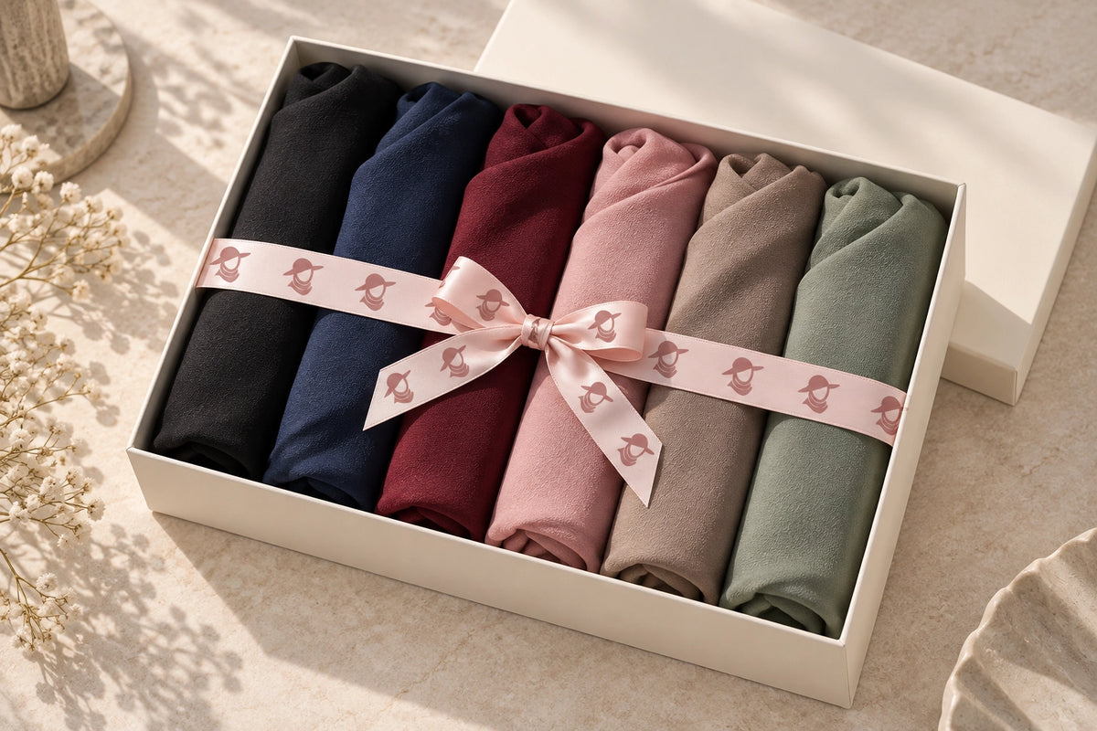 Georgette Hijab in pack of 6